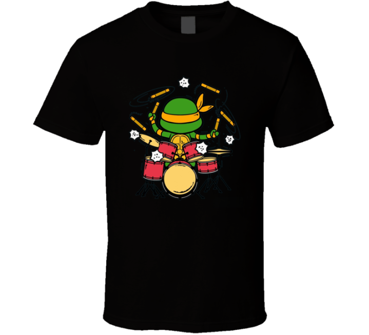 Teenage Mutant Ninja Drummers Turtles Band Parody T Shirt