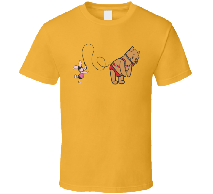 Winnie The Pooh Piglet Bdsm Bondage Whipping Parody T Shirt