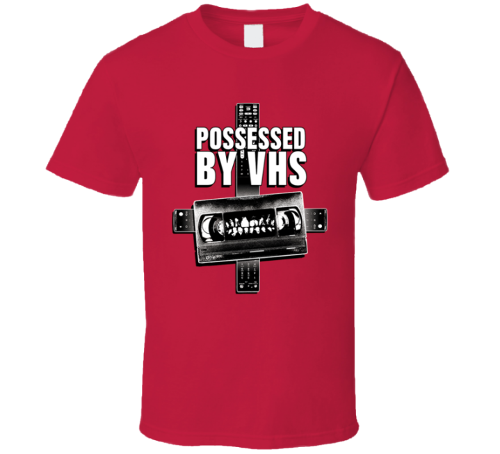 Possessed By Vhs Halloween Christmas Movies Gift T Shirt