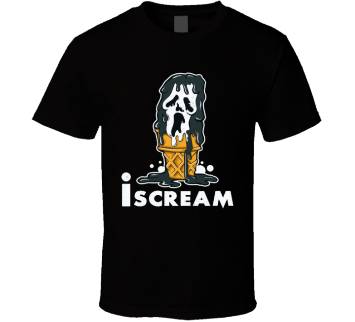 Ice Cream I Scream Halloween Movie Parody T Shirt