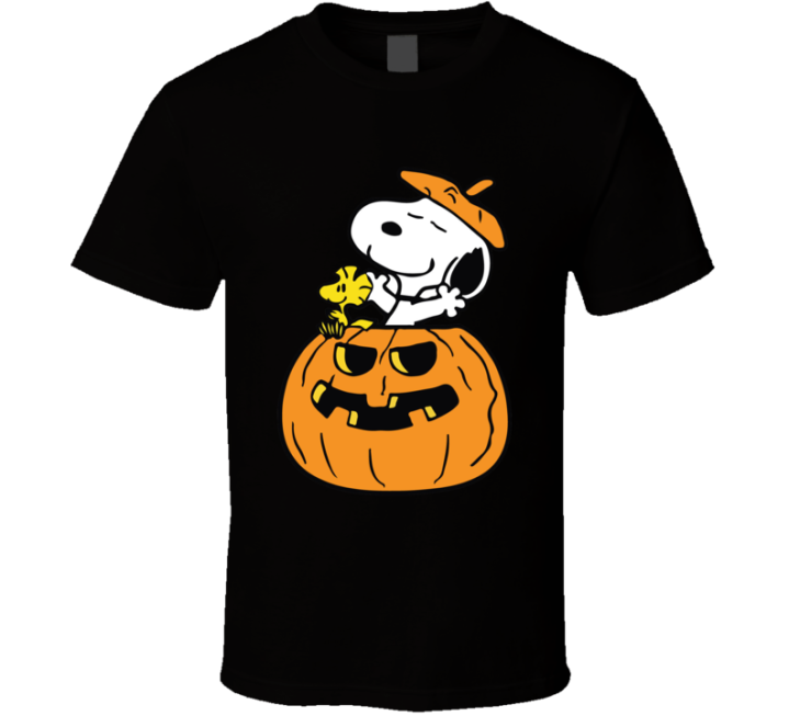 Snoopy Halloween Pumpkin Peanuts Parody T Shirt