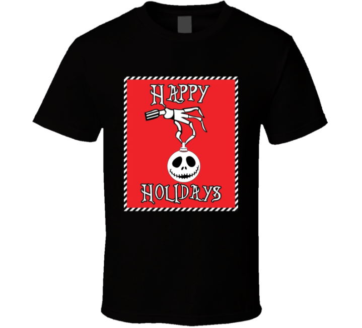 Happy Holidays Jack Skellington Parody T Shirt