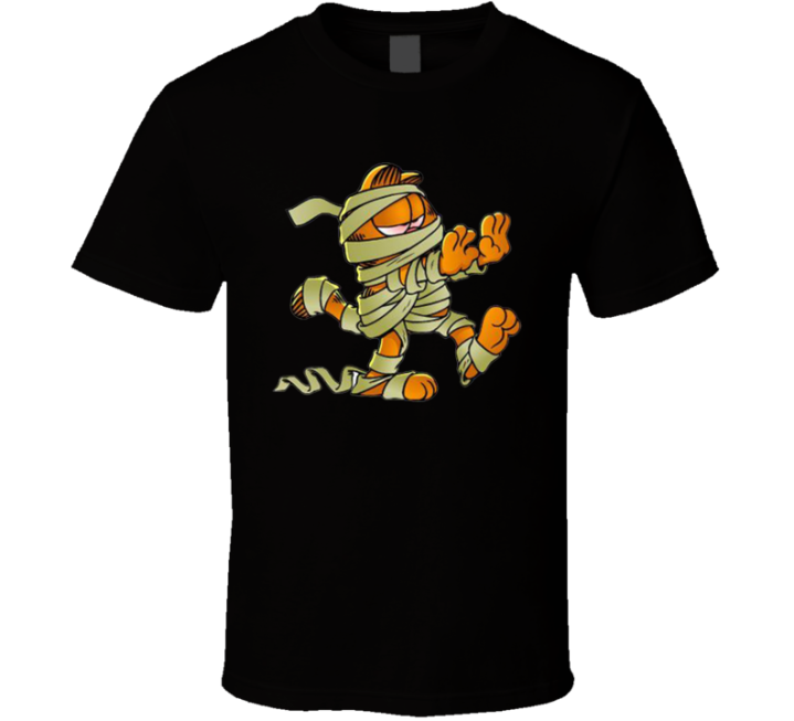 Garfield Halloween Zombie Parody T Shirt