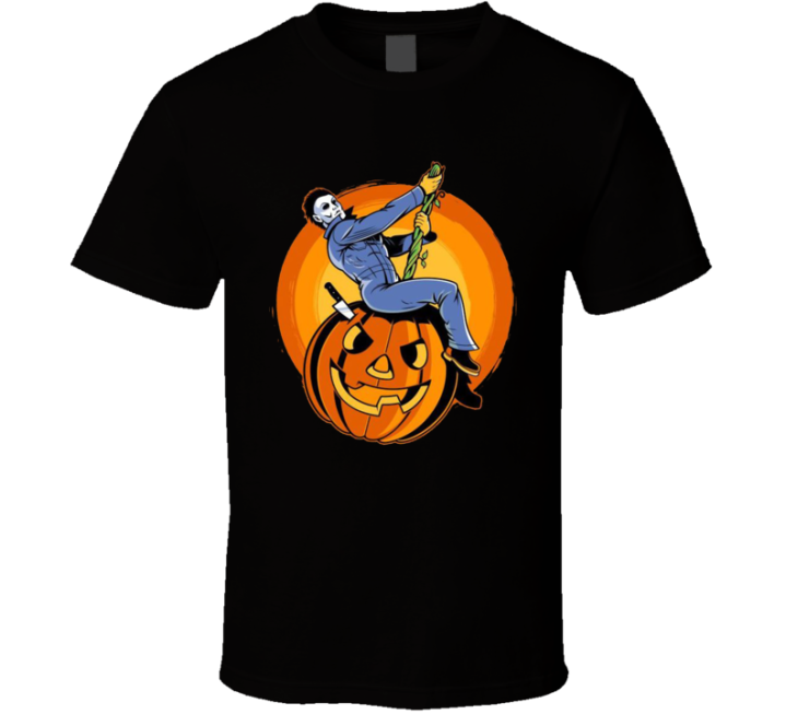 Michael Myers Wrecking Ball Cyrus Halloween Parody T Shirt