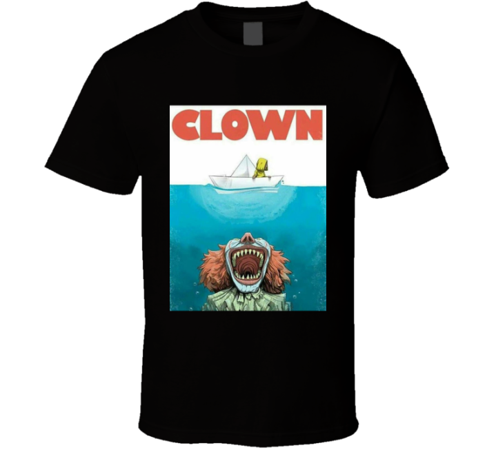 Clown It Movie Jaws Parody T Shirt