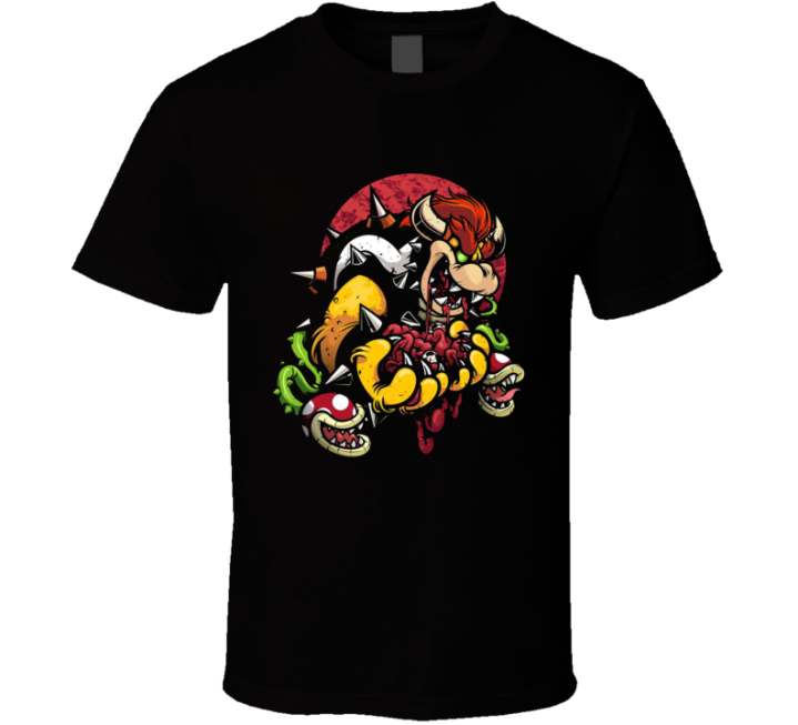 Bowser Halloween Castle Mario Parody T Shirt