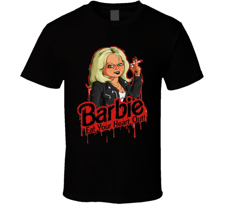 Barbie Chuckie Eat Your Heat Out Halloween Parody T Shirt