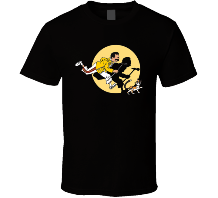 The Adventures Of Freddie Tin Tin Parody T Shirt