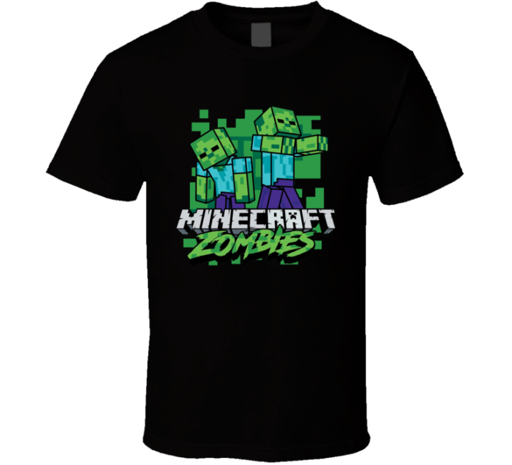 Minecraft Zombies Halloween Costume Parody T Shirt