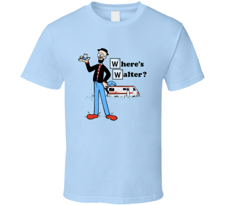 Where's Walter Waldo Breaking Bad Parody T Shirt