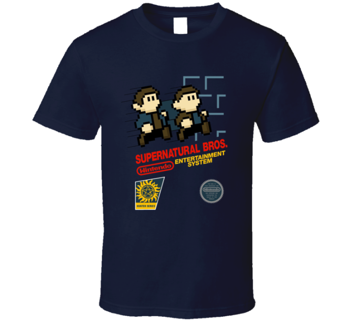 Supernatural Bros Super Mario Halloween Parody T Shirt