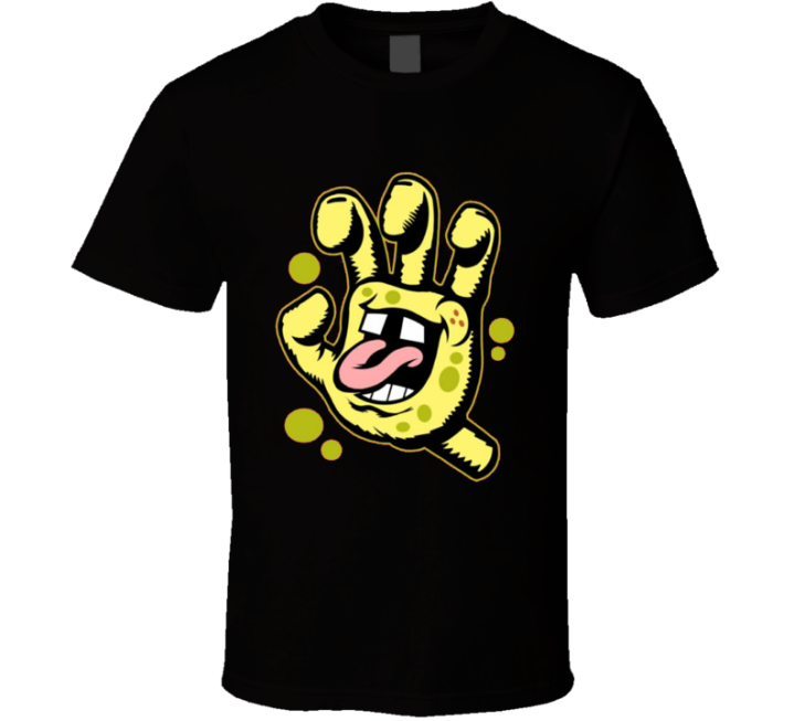 Spongebob Screaming Hand Santa Cruz Parody T Shirt