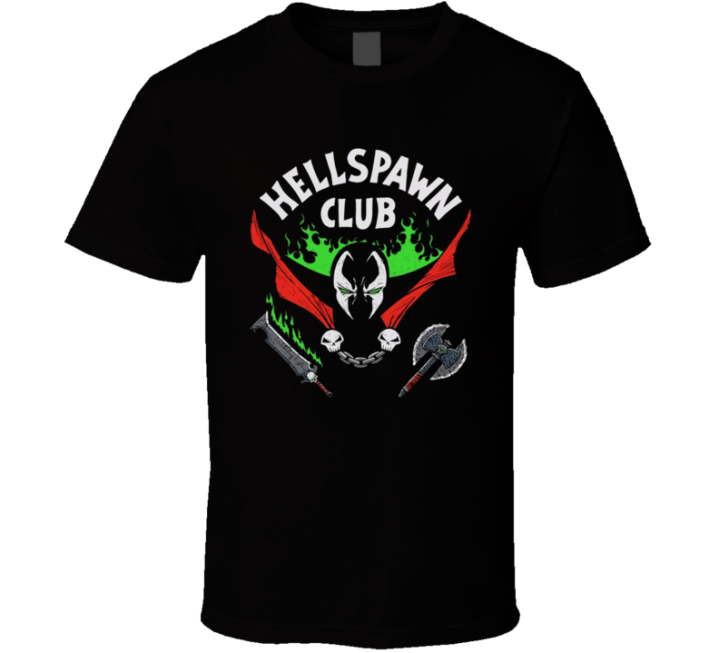 Hell Spawn Club Halloween Hellfire Parody T Shirt