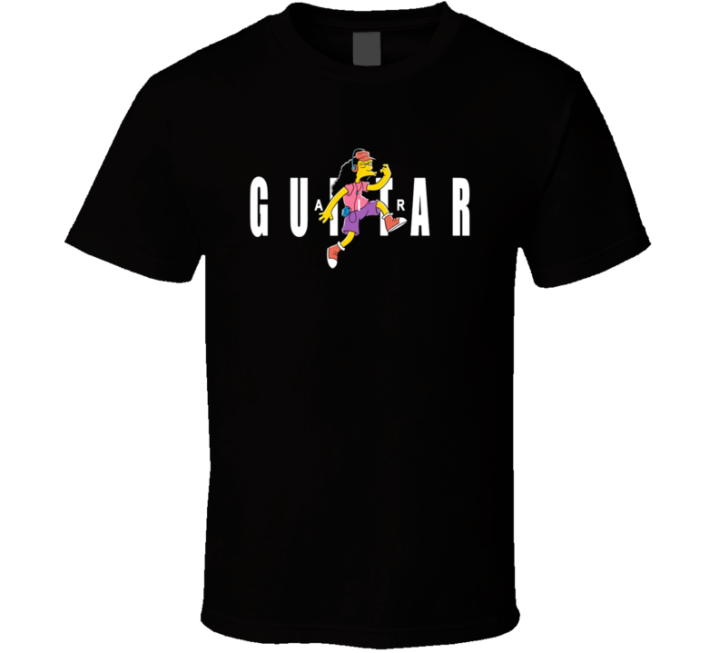 Air Guitar Simpsons Parody T Shirt