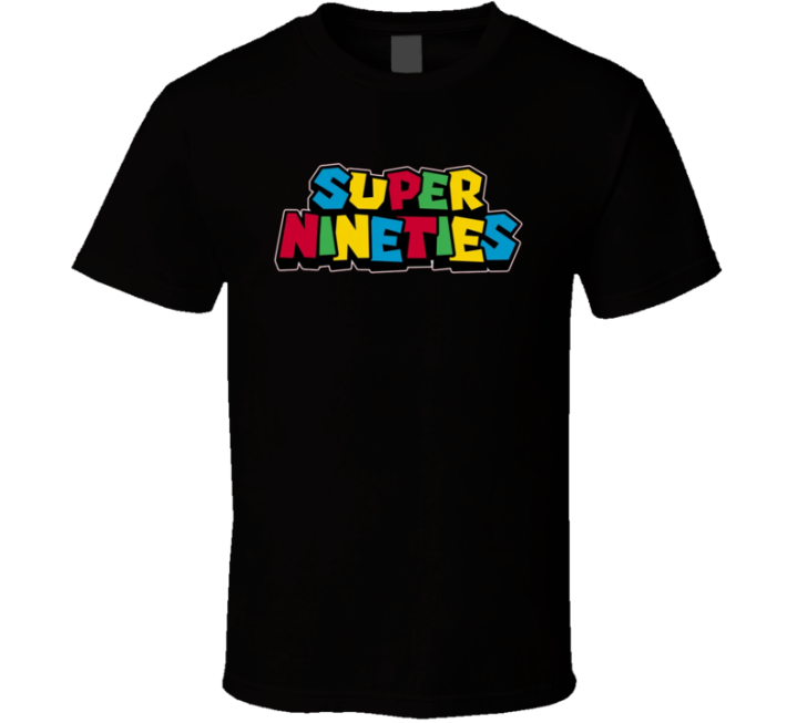 Super Nineties Mario Parody T Shirt