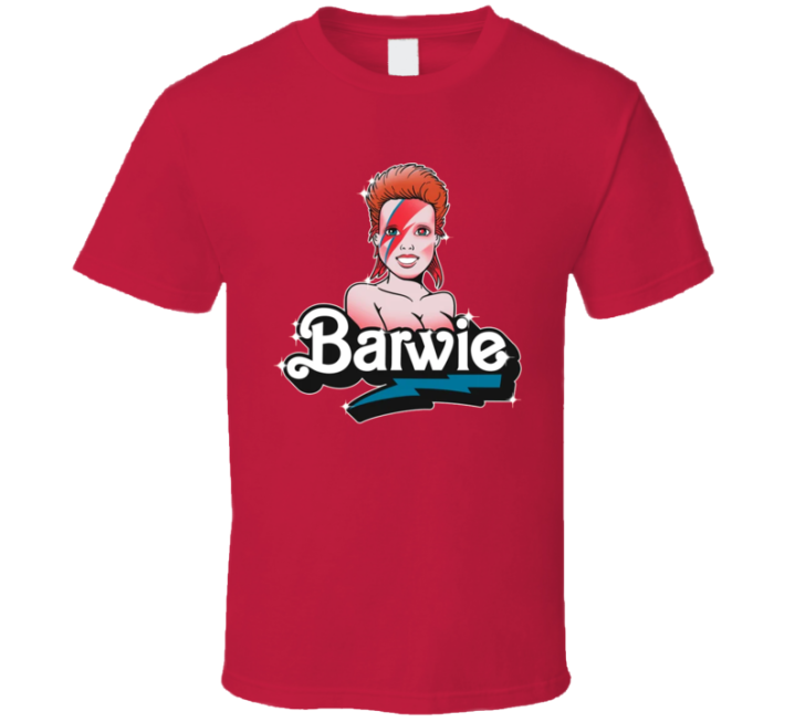 David Barwie Bowie Barbie Parody Christmas Gift T Shirt