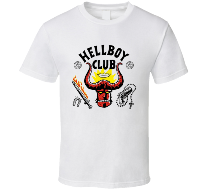 Hellboy Fire Club Parody T Shirt