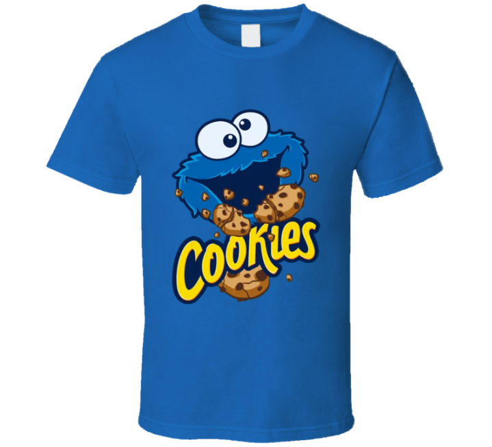 Cookies Cookie Monster Pringles Parody T Shirt