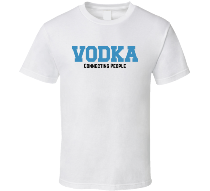 Vodka Connecting People Christmas Parody T Shirt