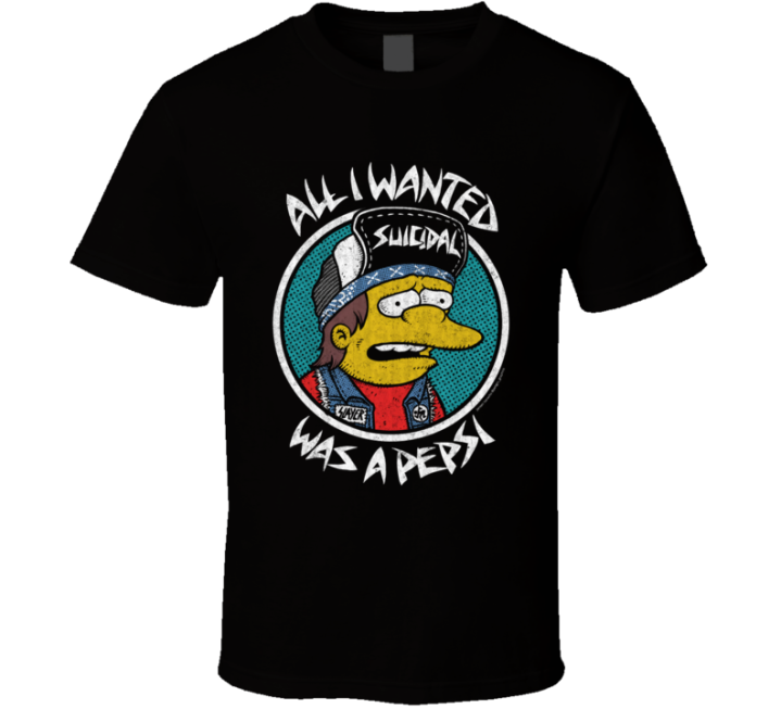 All I Wanted Was A Pepsi Simpsons Parody T Shirt