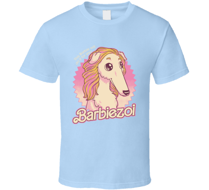 Barbiezoi Barbie Borzoi Dog Parody T Shirt