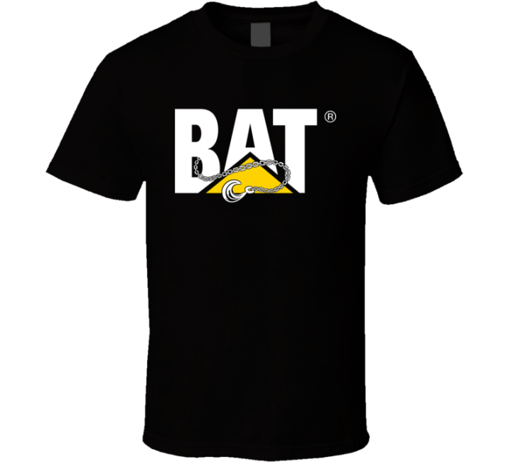 Bat Cat Catepillar Construction Tractor Parody T Shirt