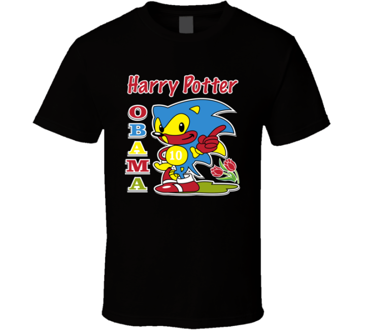 Harry Potter Obama Sonic Meme Parody T Shirt