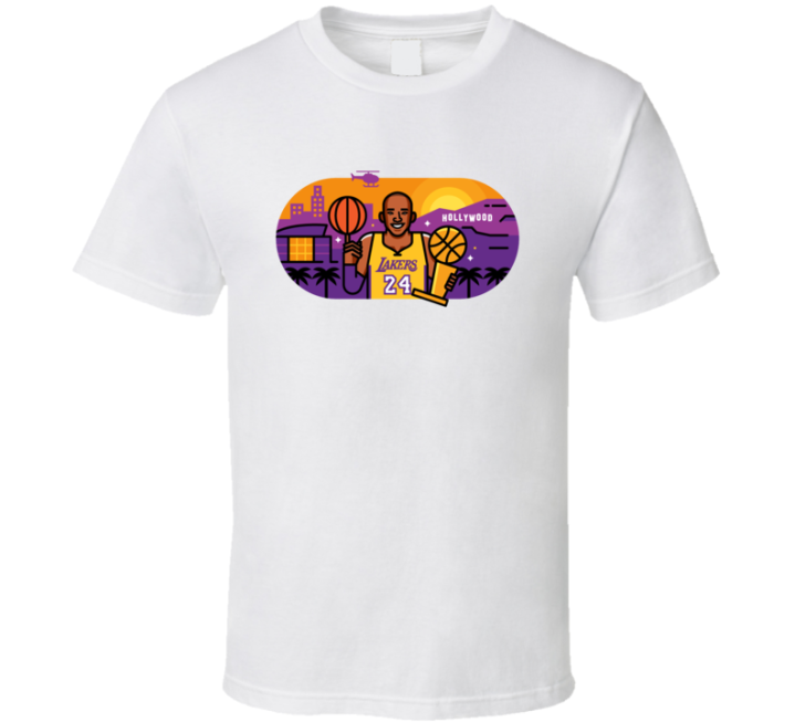 Kobe Bryant Hollywood Lakers 24 Gift T Shirt