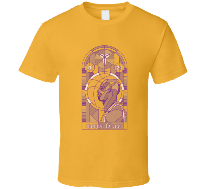 Mamba Forever Kobe Bryant Stained Glass Church Tribute Basketball Lake