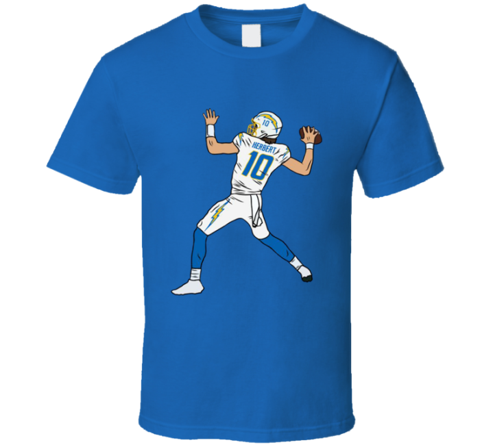 Justin Herbert La Chargers Football Number 10 T Shirt