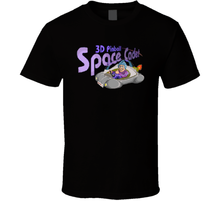 3d Pinball Space Cadet Logo T Shirt