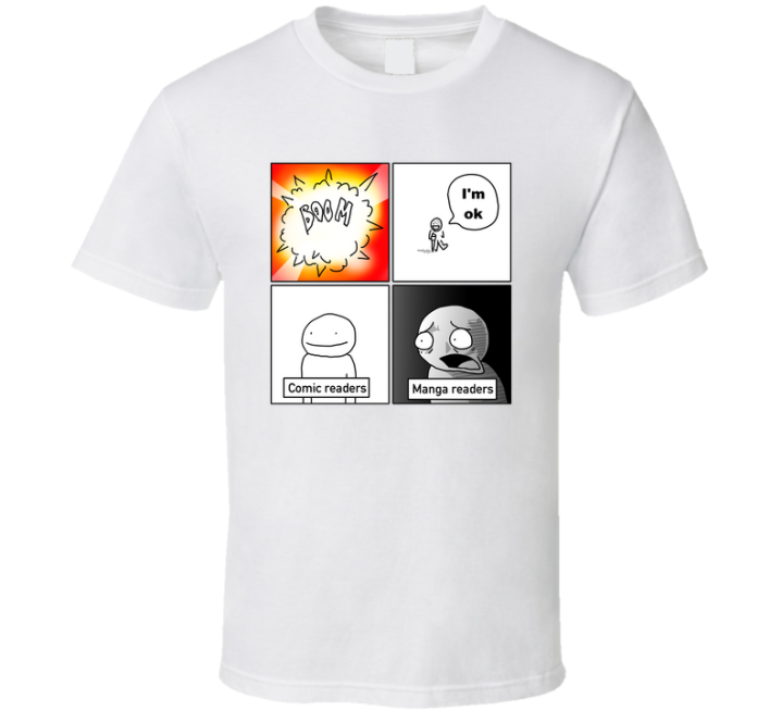 Manga Vs Comic Readers Boom I'm Ok T Shirt