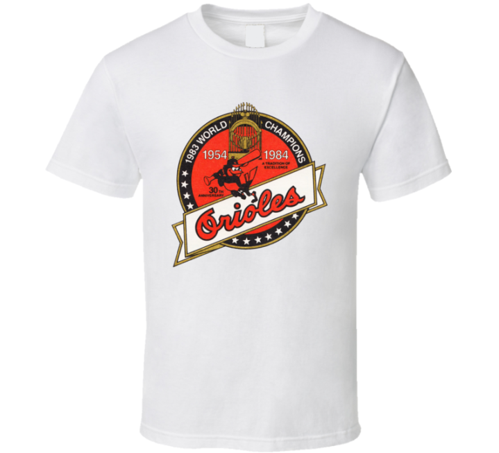 1954 1984 Orioles World Champions Throwback T Shirt