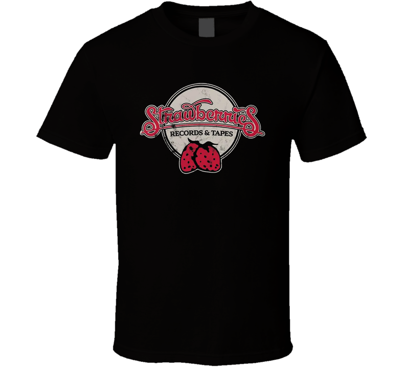 Strawberries Records & Tapes T Shirt