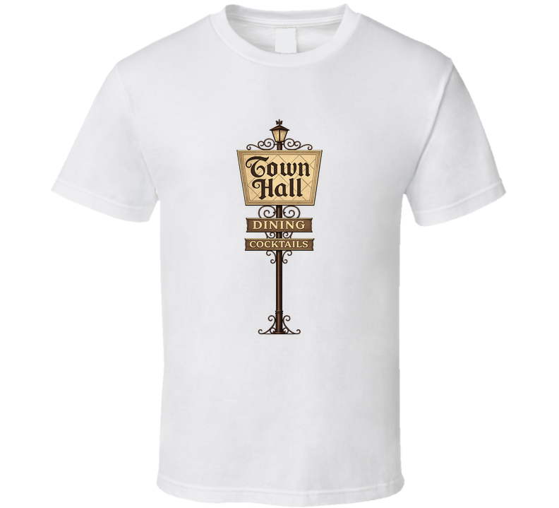 Town Hall Dining Cocktails St Louis Missouri T Shirt